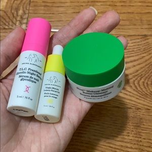 Drunk elphant set: serum + marula oil + cleanser